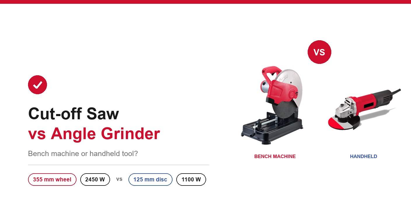 Cut-off Saw vs Angle Grinder: How to Choose the Right Tool