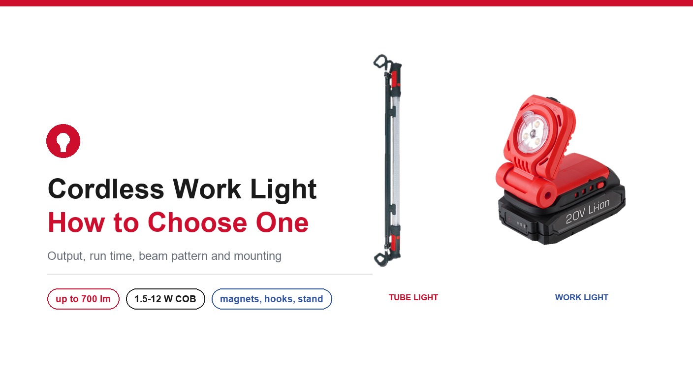 How to Choose a Cordless Work Light