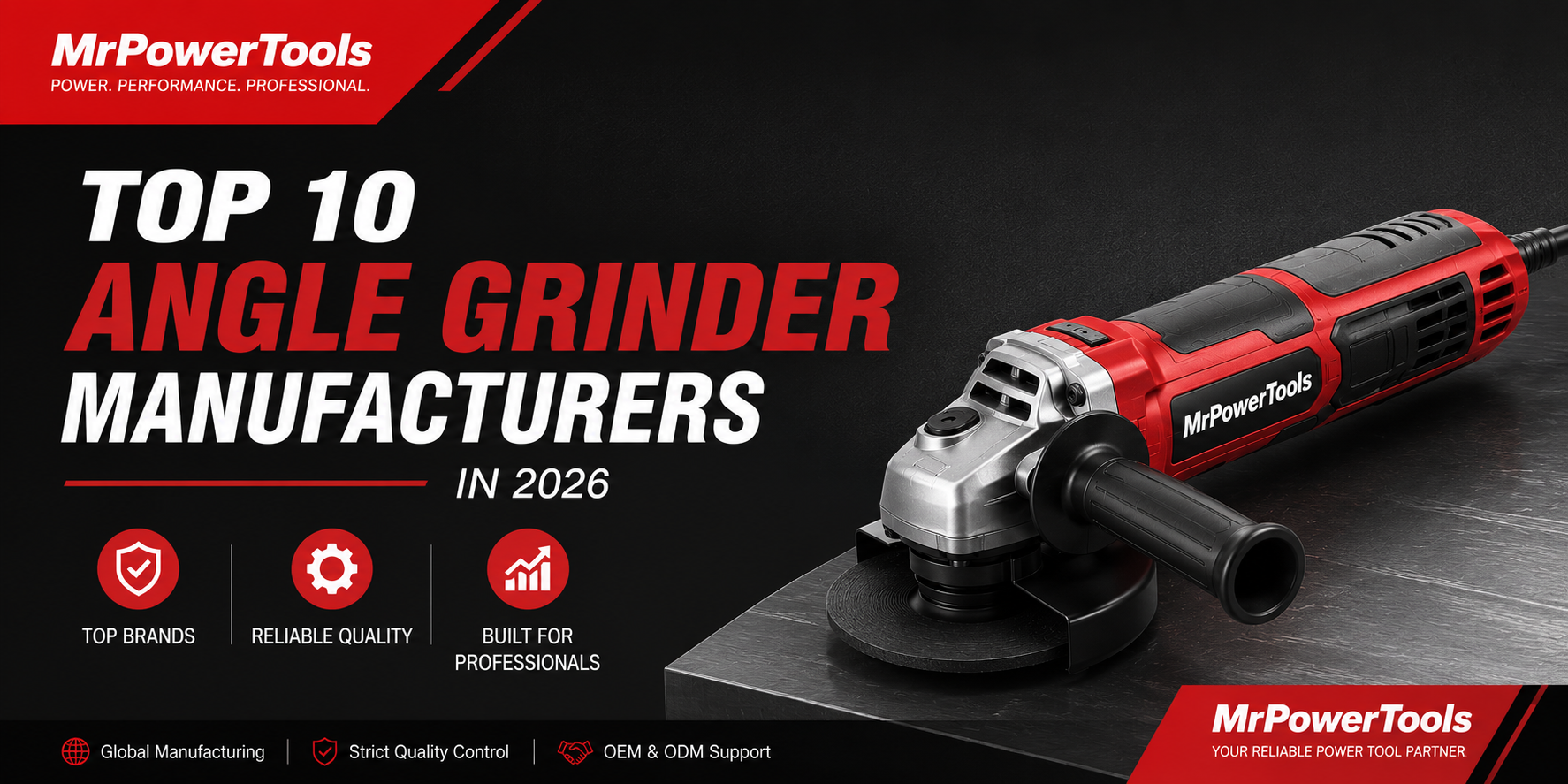 Top 10 Angle Grinder Manufacturers in 2026